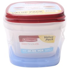 Rubbermaid Easy Find 鉛儲存容器包括藍冰超值包, 1個