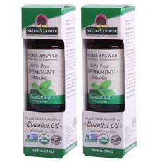 NATURE'S ANSWER 薄荷精油, 2個, 15ml