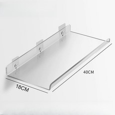 浴室壓克力置物架 免打孔, 1 Tier, 透明