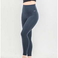BAISKY百士奇彈力緊身瑜珈九分褲 灰藍