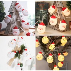 聖誕雪人造型燈串, 暖白光