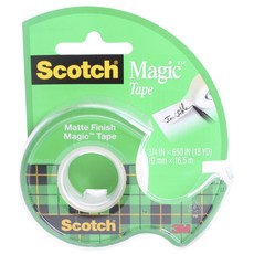 3M Scotch Magic 玻璃紙膠帶啞光飾面 19mm x 16.5m, 1個