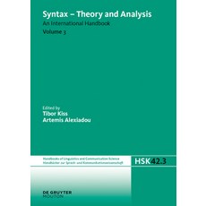 (英文圖書) Syntax - Theory and Analysis. Volume 3 精裝版, Walter de Gruyter, 英文