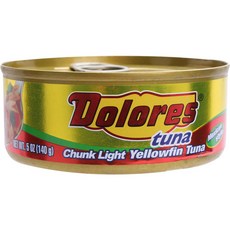 Dolores tuna 墨西哥風味黃鰭鮪魚塊罐頭, 1盒, 140g