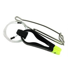 Scotty Fishing Power Grip Plus 釋放夾 附前導線快扣 釣魚配件 45.7cm, 1個, Black + Yellow