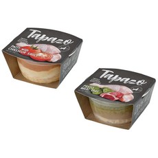 TAPAZO 特百滋 犬用開胃三層杯 雙肉塔/雞肉小排/小羊串/海陸冷盤/燉小牛/海鮮派對 80g, 牛肉