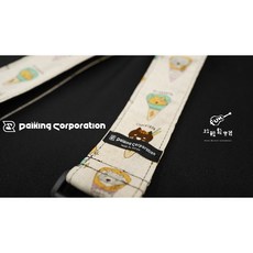 Daiking Corporation 日本製吉他背帶 - ICE CAT 可愛冰淇淋貓咪圖案