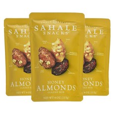 SAHALE SNACKS 堅果分享包, 海鹽蜂蜜杏仁, 3個