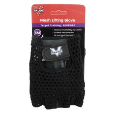 VALEO 網眼露指手套, 黑色的