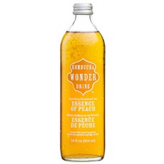 WODER DRINK KOMBUCHA 桃子蘇打精華素 414 毫升, 1個, 414ml