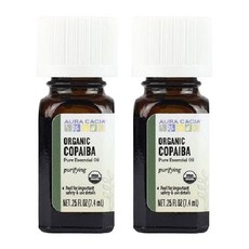 Aura Cacia 古巴香脂精油, 2個, 7.4ml