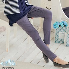 孕味十足客戶推薦款瑜珈式修身窄管孕婦長褲 五色【CNE6019】