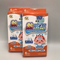 熱冷却退熱貼片 大人小孩通用 10小時長效 (5x12cm 6枚入)