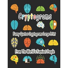 (英文圖書)Cryptograms: 200 cryptograms puzzle books for adults large print Funny Quotes C... 平裝版, Independently Published, 英文