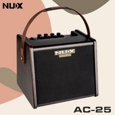 NUX AC-25 雙輸入木吉他音箱，輕巧便攜，內建數位效果器，自彈自唱最佳選擇, 詳見包裝