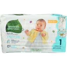 Seventh Generation Free&Clear黏貼型尿布, 第1階段, 40片