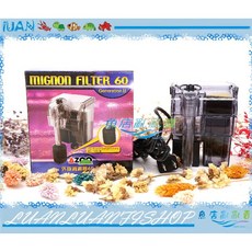 AZOO優質外掛過濾器60型停電免加水(內附濾材.吸口棉)台灣製造, 2.5W