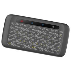 H20 二合一迷你鍵盤 (附觸控板/自動旋轉/炫光/紅外線遙控), 黑色