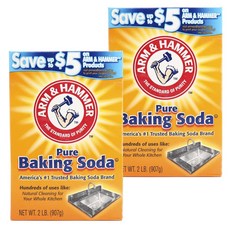 ARM&HAMMER 食品級小蘇打粉, 2盒, 907g