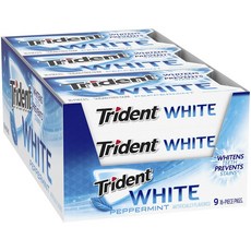 Trident Case 白無糖口香糖 薄荷, 144入, 1.5克