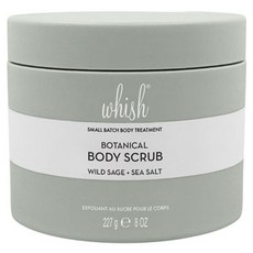 Whish 去角質身體磨砂膏 野生鼠尾草海鹽香, 1罐, 227g