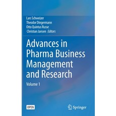 Advances in Pharma Business Management and Research: Volume 1 精裝版, Springer, 英文