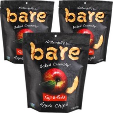 bare 無麩質烘焙富士蘋果脆片, 3個, 96克