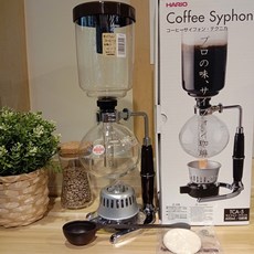 Hario 虹吸壺 Syphon Coffee 耐熱玻璃 咖啡器具 虹吸式咖啡壺, 透明, 1個