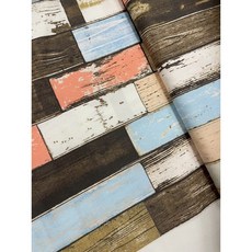 上巧手創 日本設計木紋牛津棉布 仿舊木磚塊圖案 手作拼布服裝材料, 詳見包裝, 詳見包裝, 粉色