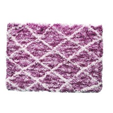 Olivia 灰色 Lush 鑽石提花防滑墊套組 50.8 x 81.3cm + 43.2 x 61cm, 1個, 玫瑰