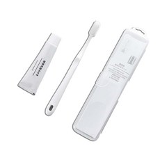 便攜牙刷旅行組 (含軟毛牙刷/牙膏/收納盒), 1套