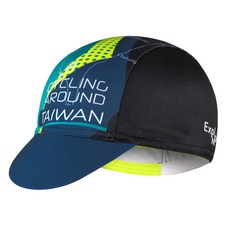 BAISKY 百士奇自行車小布帽 環島主題 透氣快乾 遮陽帽, 藍色, 1個