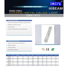 HIBEAM 【150W 5000K R7S】HQI-TS 複金屬雙頭燈泡 雙端複金屬 R7S複金屬, 日光色, 1個