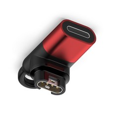 Garmin 適用Instinct 2X Solar Type-C Micro USB IOS 母頭轉接頭, 紅色