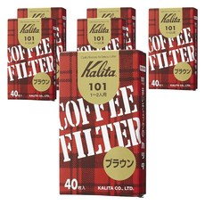 Kalita 101系列盒裝濾紙 棕色 1~2人用, 6個