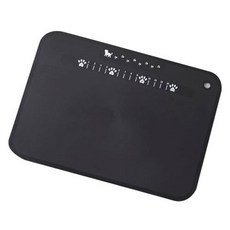 KAI 貝印 Nyammy 貓咪圖案薄砧板, 1個, 黑色