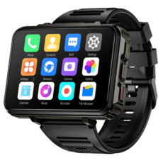 LOKMAT APPLLP 5 MAX 安卓智能手錶 (2.4吋/4G通話/心率/運動), 黑色, 6cm, 4G, 藍牙, 無線網絡