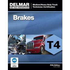 (英文圖書) ASE Medium/Heavy Duty Truck Technician Certification Series: Brakes (T4) 平裝版, Cengage Learning, 英文