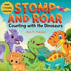(英文圖書)Stomp and Roar: Counting with the Dinosaurs 平裝版, Bluebird Books, 英文