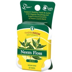 THERANEEM NATURALS 苦楝牙線, 薄荷, 1盒, 1個