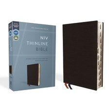 (英文圖書)NIV Thinline Bible Bonded Leather Black Indexed Red Letter Edition Bonded Leather, Zondervan, 英文, 再生皮革