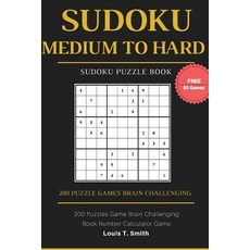 (英文圖書)Sudoku Medium to Hard: 200 Puzzles Game Brain Challenging Books Teen Adult 1 Pu... 平裝版, Createspace Independent Pub..., 英文