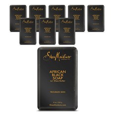 Shea Moisture 乳木果油非洲黑皂, 230g, 9個