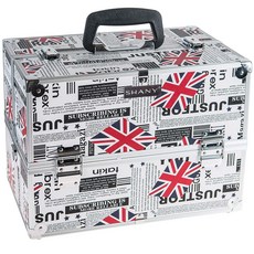 SHANY Essentials Pro Makeup 肩帶和鎖扣火車包, 1個, 倫敦