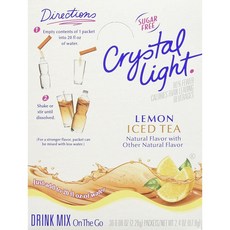 Crystal Light On-The-Go 隨身包檸檬冰茶即溶飲品, 檸檬冰茶, 2.26g, 1個, 30入