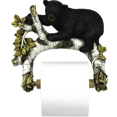 Rivers Edge可愛熊壁掛式馬桶衛生紙架, 1個, 可愛的熊