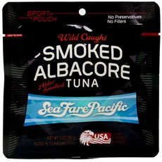 SEA FARE PACIFIC 海鹽鮪魚便利包, Alder Smoked Tuna, 1包, 85g