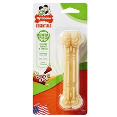 Nylabone 犬用潔牙耐咬骨 雞口味M, 1個, 單色