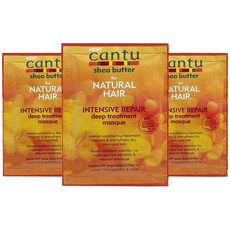 cantu 乳木果油深層護理髮膜, 3個, 50克