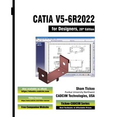 (英文圖書) CATIA V5-6R2022 for Designers 20th Edition 平裝版, Cadcim Technologies, 英文